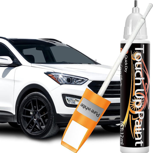 Touch Up Paint for Cars, White/Silver Red/Blue Car Paint Scratch Repair, Two-In-One Car Touch Up Paint Fill Paint Pen, Quick & Easy Solution to Repair Minor Automotive Scratches 0.8 fl oz