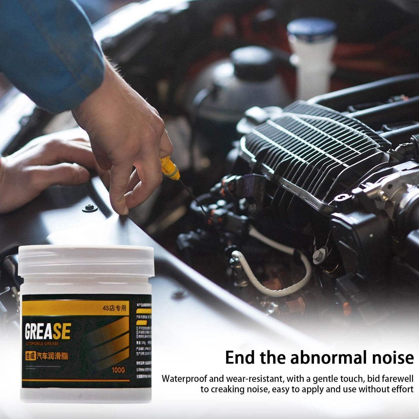 Automotive High-Temp Grease, Wheel Bearing & CV Joint Lubricant, Water-Resistant Chassis Grease for Car Parts & Automotive Lubrication