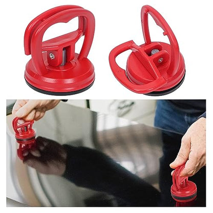 Car Dent Puller Kit, 2 PCS Powerful Suction Cup Handle Lifters for Paintless Dent Removal, Repair for Car Body, Glass, Tiles & Mirrors